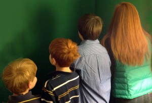 Two reds, one brown and one blonde born to parents with red and brown hair