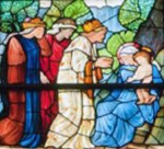 Detail of Nativity Window. Trinity Church, Boston. Edward Byrne-Jones