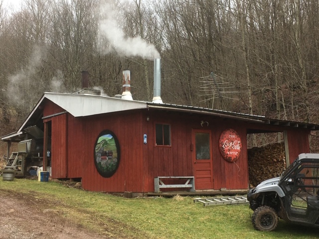 sugar shack for making maple syrup in West Virginia