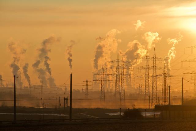 Global warming from power stations generating electricity