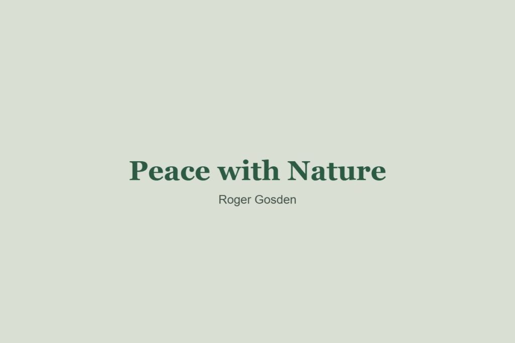 Peace with Nature